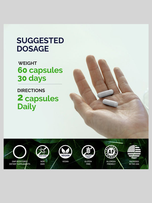 अश्वगंधा तनाव समर्थन कैप्सूल Rhodiola और मैग्नीशियम के साथ - KORESELECT