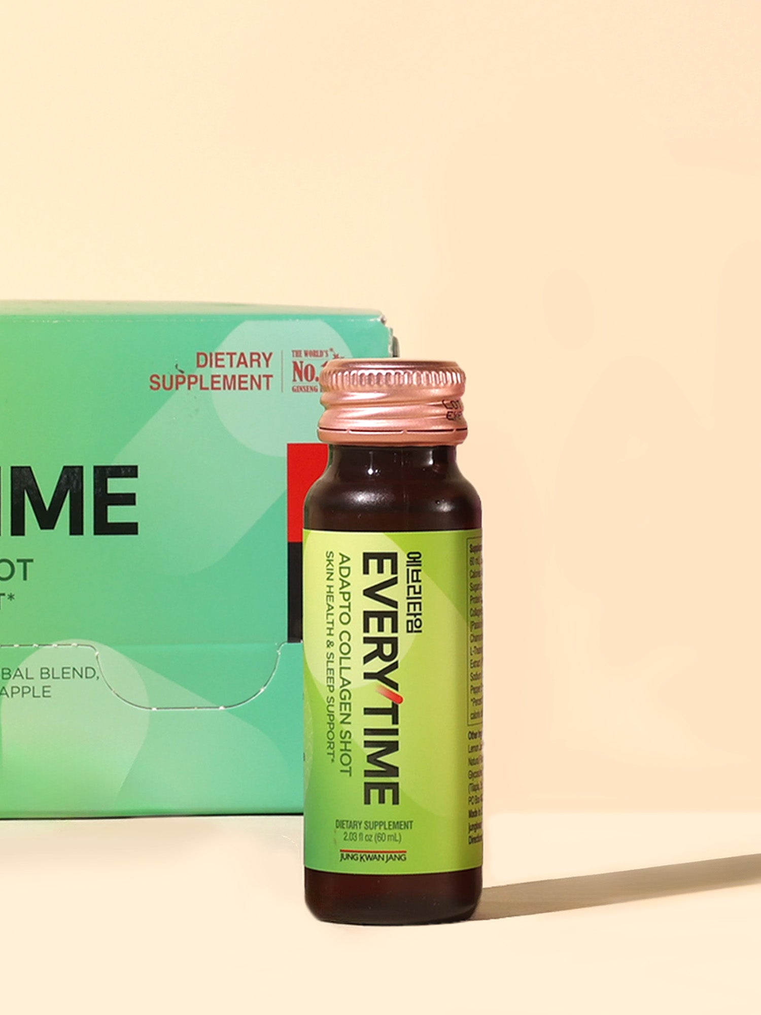 Everytime Adapto Collagen Skin & Sleep Support with American Ginseng & Marine Collagen