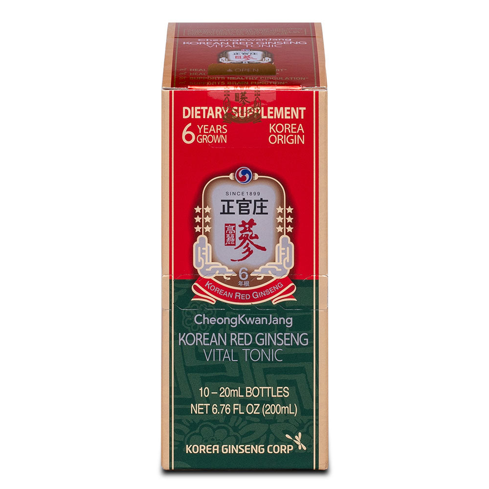 Vital Tonic Display Box 10-Bottles Korean Red Ginseng - CheongKwanJang ...