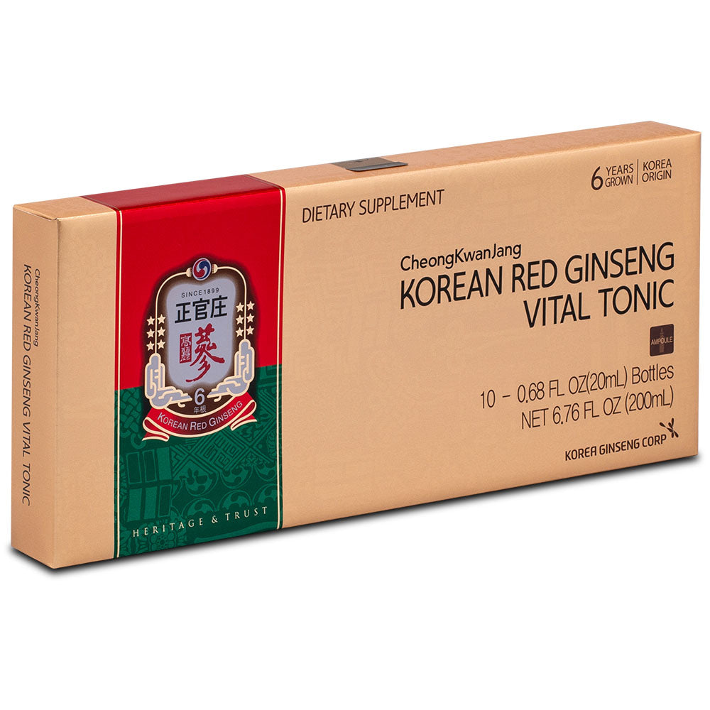 Vital Tonic Gift Set Box 10-Bottles Korean Red Ginseng - CheongKwanJan ...