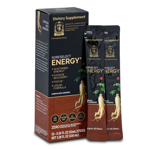 Liquid Energy Stick sin cafeína de ginseng rojo coreano - Koreselect